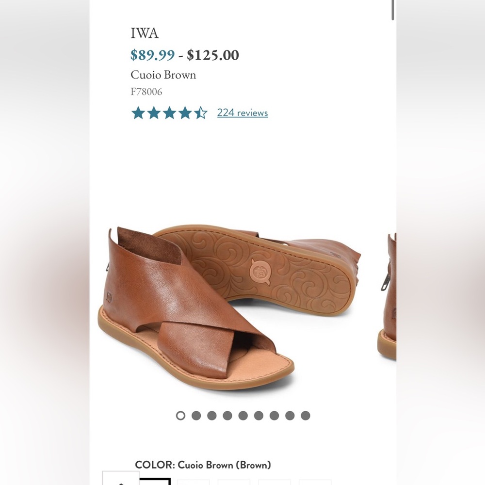 Born brand - Cuoio Brown sandals -
